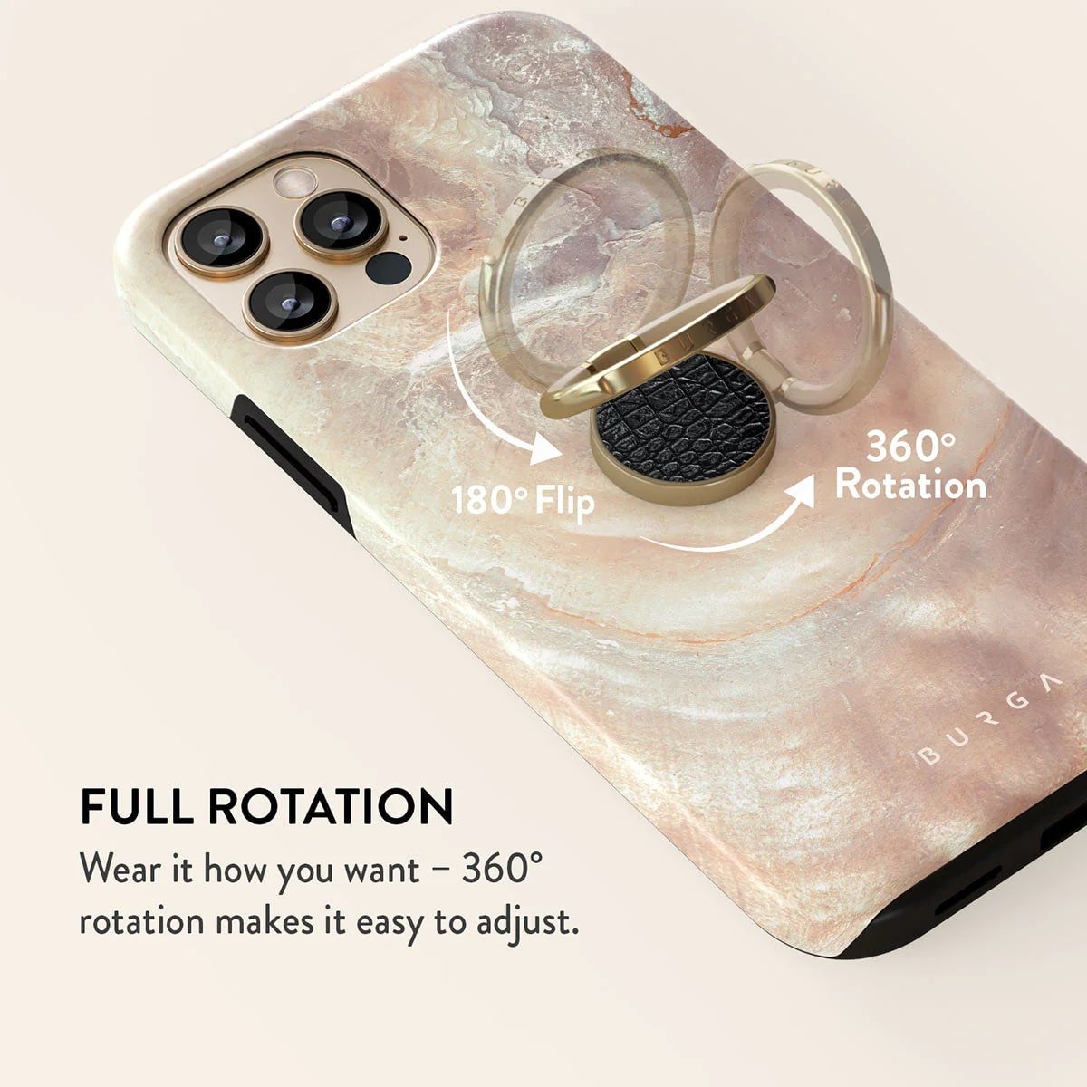 Burga Ring Holder - Δαχτυλίδι Συγκράτησης Κινητού - Βάση Στήριξης - Gold - Reaper's Touch