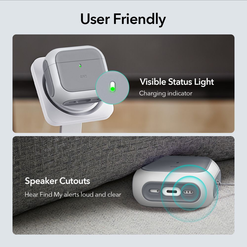 ESR AirPods 4 Θήκη Σιλικόνης με MagSafe - Orbit Halolock - White