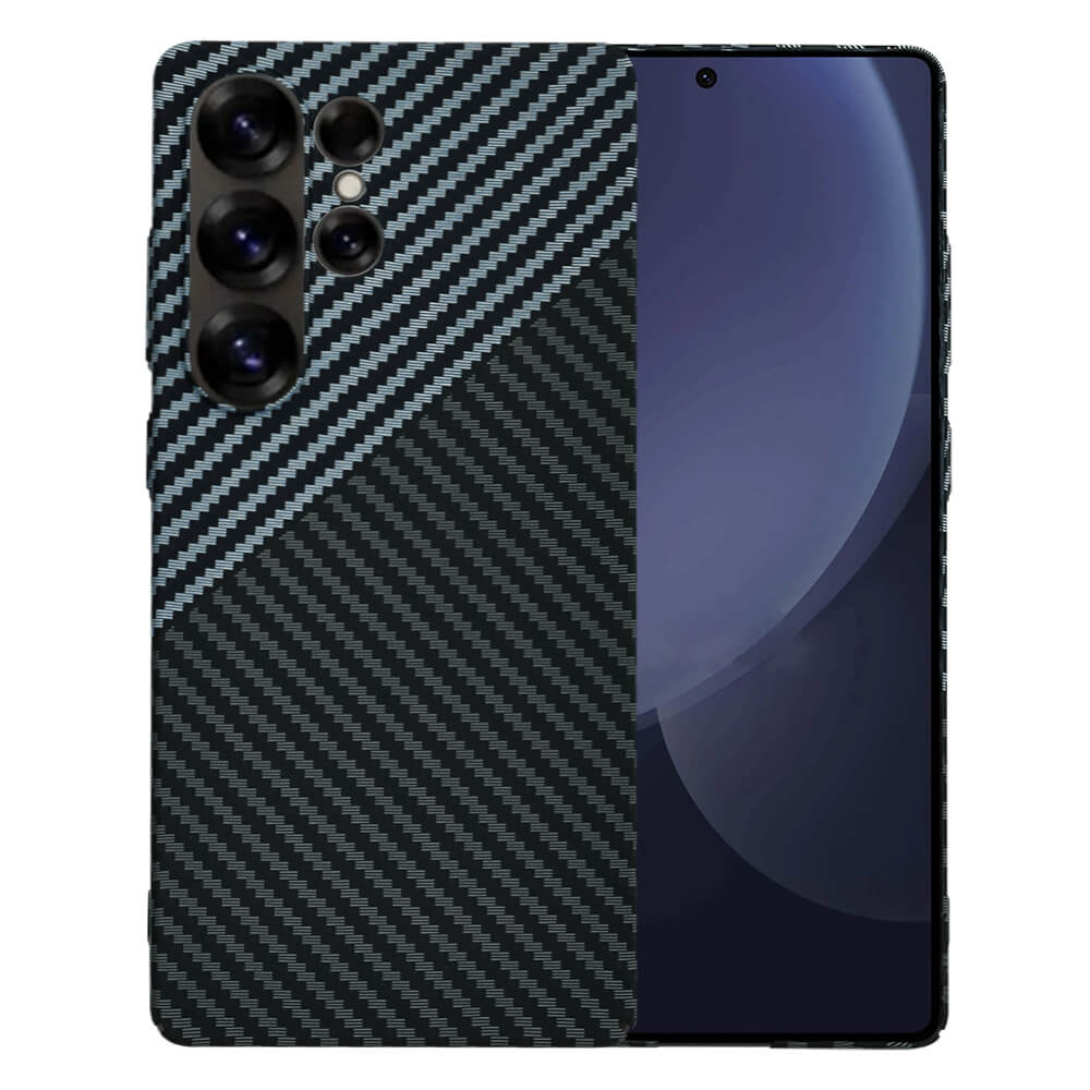 Techsuit Samsung Galaxy S25 Ultra Σκληρή Θήκη Carbonite FiberShell - Stealth Gray