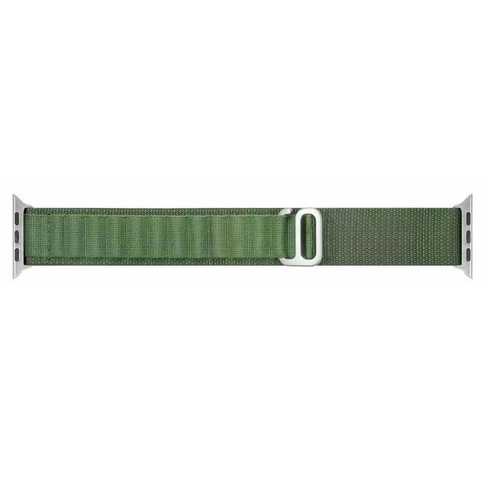 Techsuit Λουράκι Apple Watch 4/5/6/7/8/9/10/11 - SE (1/2/3) - ULTRA (1/2/3) - 44/45/46/49mm Watchband W037 Nylon - Army Green