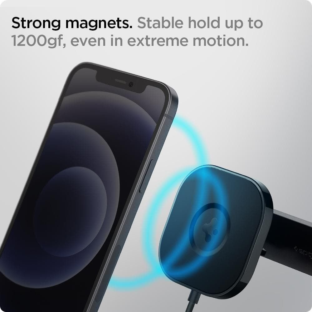 Spigen ITS12W OneTap Μαγνητική Βάση Αυτοκινήτου Αεραγωγού με Ασύρματη Φόρτιση MagSafe - Black