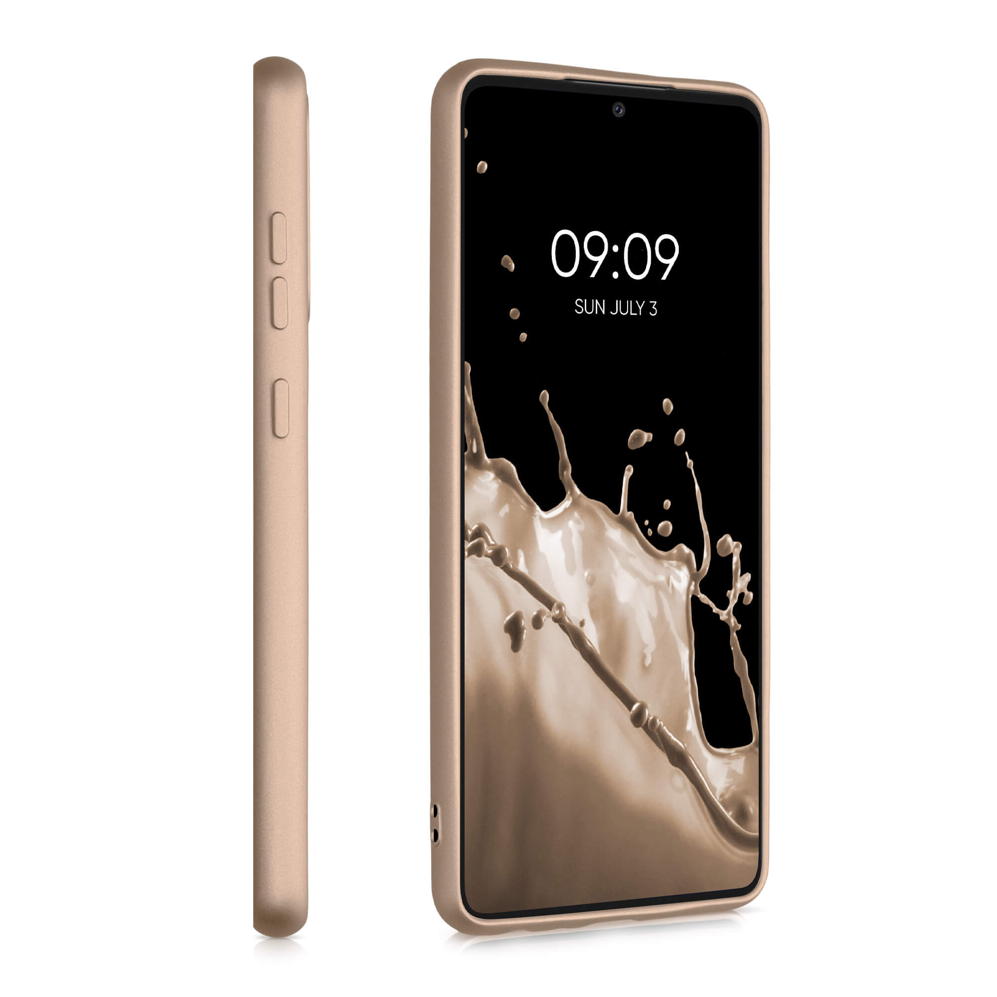 KW Samsung Galaxy A52 / A52 5G / A52s 5G Θήκη Σιλικόνης TPU - Metallic Gold - 54351.66