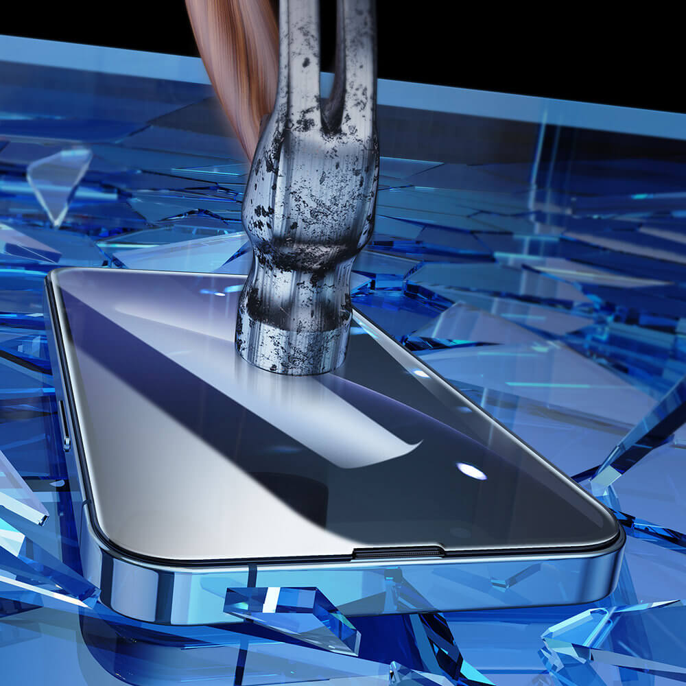 Joyroom iPhone 14 Pro Easy Fit Full Screen Tempered Glass Αντιχαρακτικό Γυαλί Οθόνης 9H - Διάφανο - JR - DH10