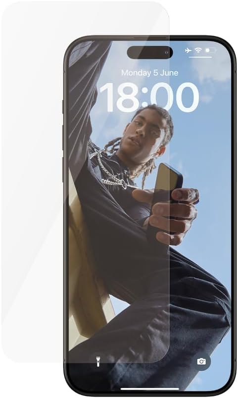 Safe by PanzerGlass iPhone 15 Pro Max Ultra - Wide Fit Case Friendly Full Screen Αντιχαρακτικό Γυαλί Οθόνης - Διάφανο - SAFE95537