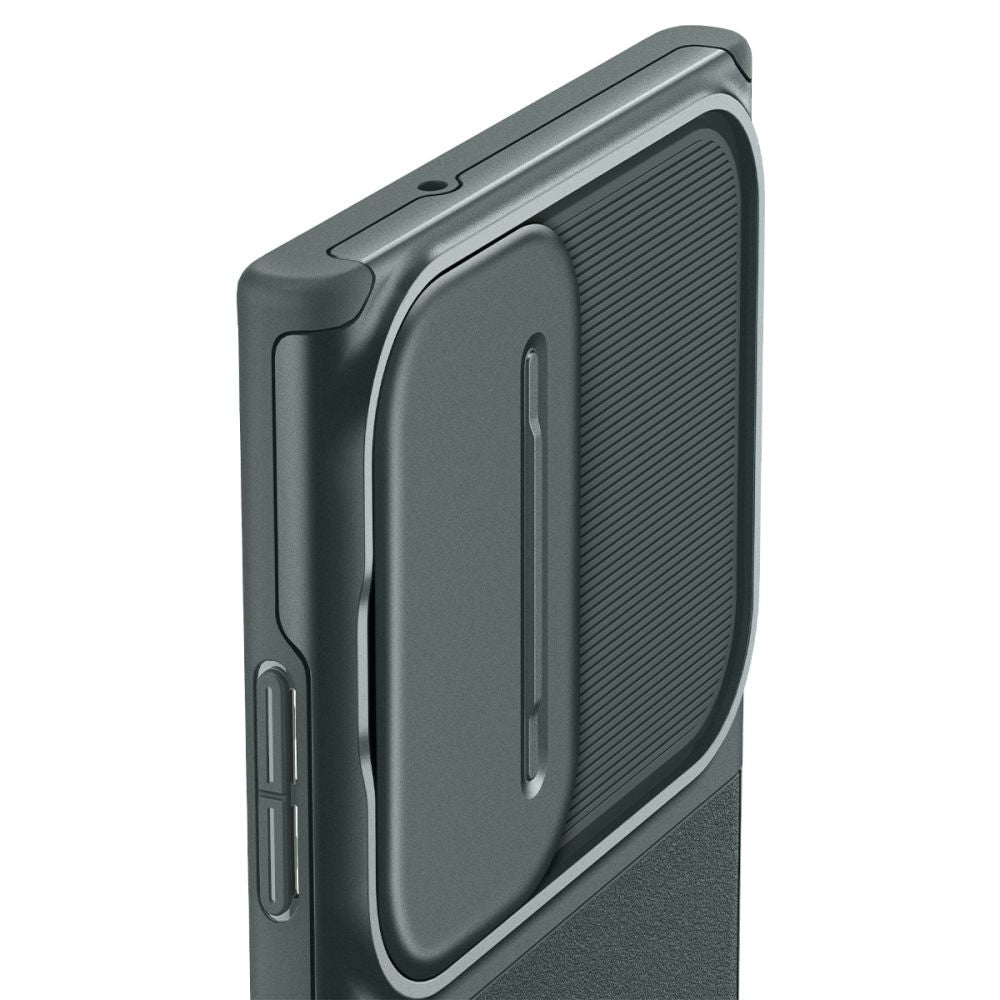 Spigen Samsung Galaxy S23 Ultra Optik Armor Θήκη Σιλικόνης με Κάλυμμα για την Κάμερα - Abyss Green