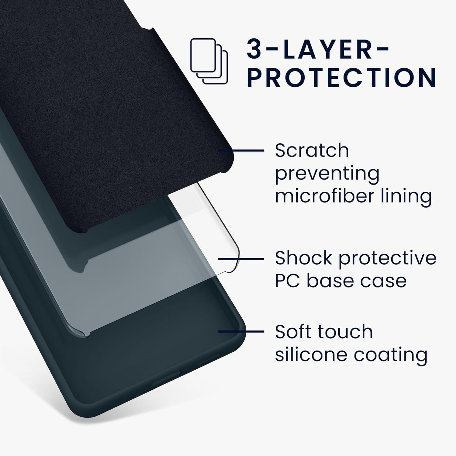 KW Xiaomi 13T / 13T Pro Rubberized TPU Θήκη Σιλικόνης - Dark Slate