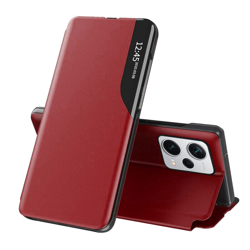 Techsuit Xiaomi Redmi Note 12 Pro / Poco X5 Pro 5G eFold Series Θήκη Βιβλίο - Red
