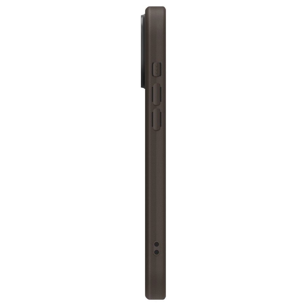 Spigen Cyrill iPhone 16 Pro Kajuk Mag Θήκη με Επένδυση Συνθετικού Δέρματος και MagSafe - Saddle Brown