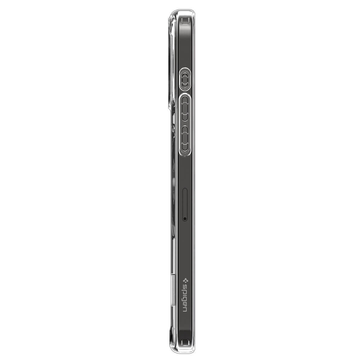 Spigen iPhone 15 Pro Ultra Hybrid S MagSafe Σκληρή Θήκη με Πλαίσιο Σιλικόνης και Stand - Crystal Clear