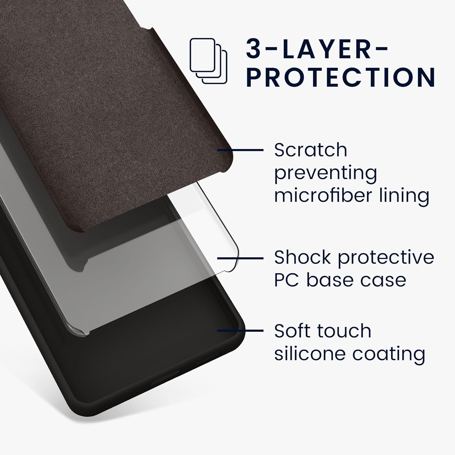 KW iPhone 15 Pro Θήκη Σιλικόνης Rubberized TPU - Matte Black