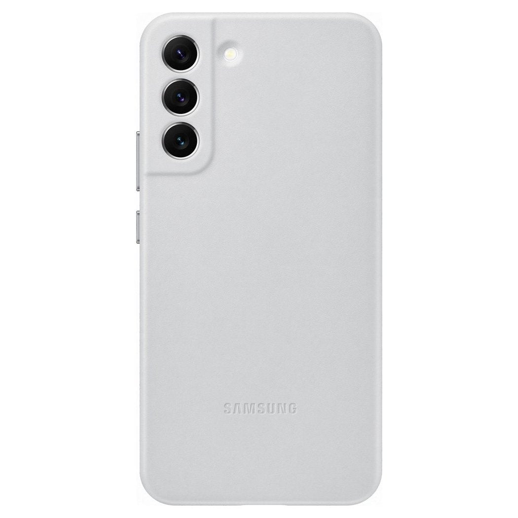 Samsung Genuine Leather Cover Samsung Galaxy S22 Plus Θήκη από Γνήσιο Δέρμα - Light Grey - EF - VS906LJEGWW