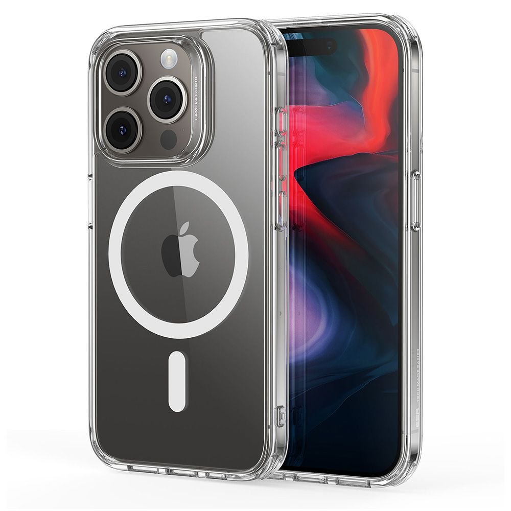 ESR iPhone 15 Pro Max Classic Hybrid Halolock Σκληρή Θήκη με Πλαίσιο Σιλικόνης και MagSafe - Διάφανη