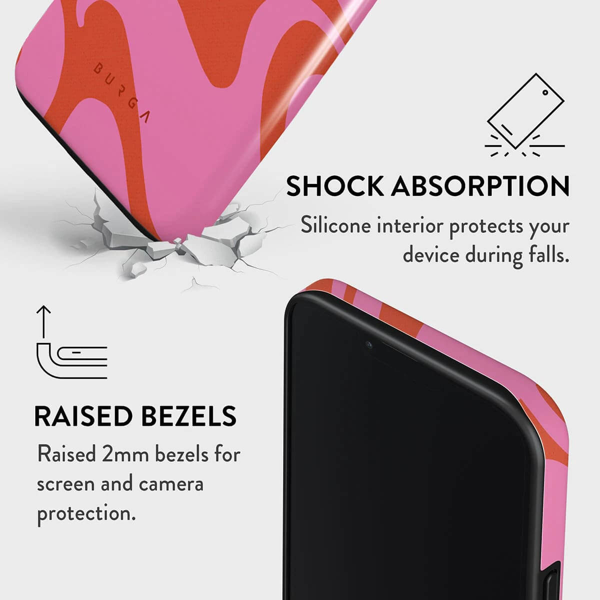 Burga iPhone 13 Pro Max Fashion Tough Σκληρή Θήκη - Ride the Wave