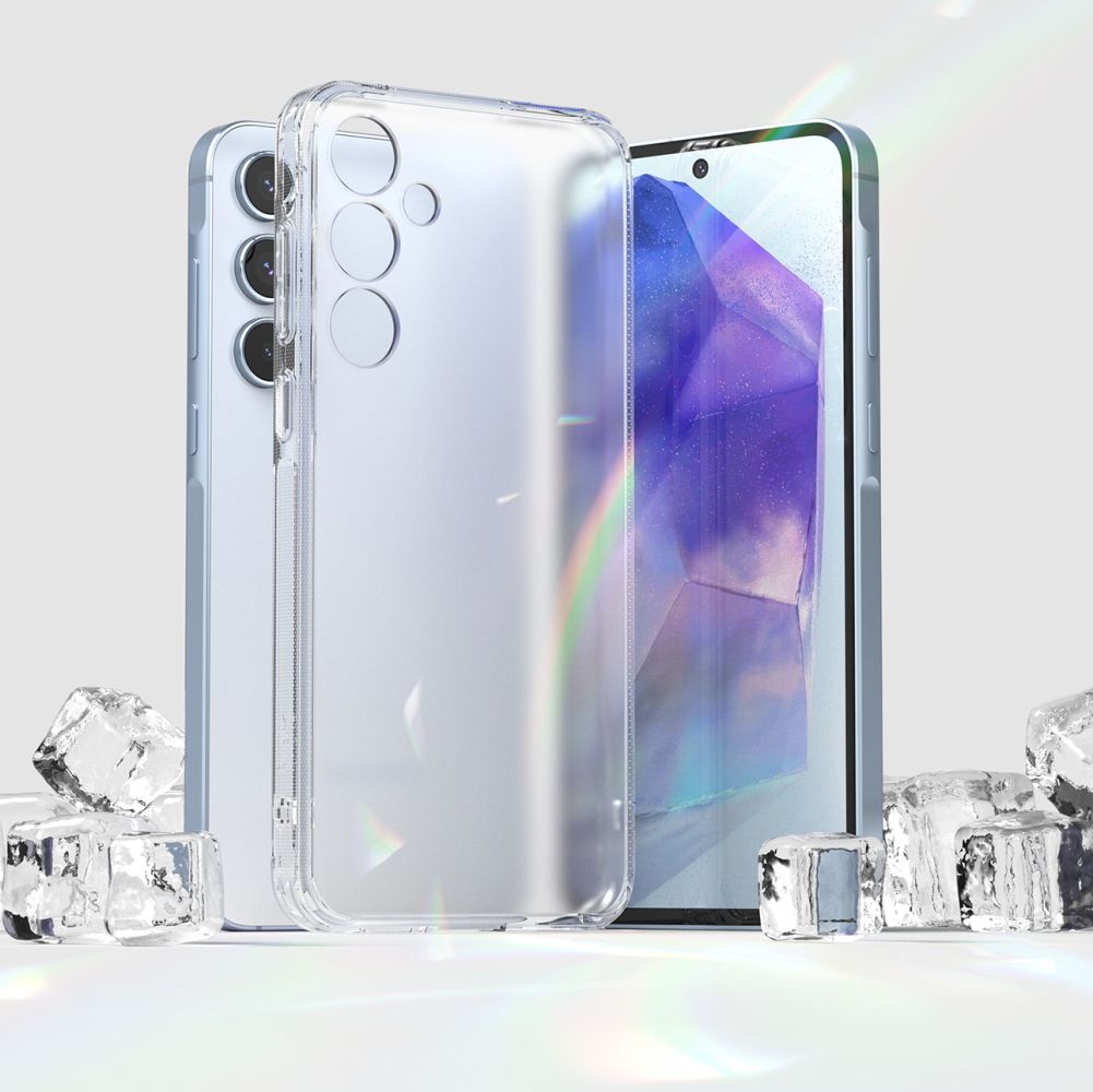 Ringke Samsung Galaxy A55 5G Fusion Σκληρή Θήκη με Πλαίσιο Σιλικόνης - Ματ Ημιδιάφανη
