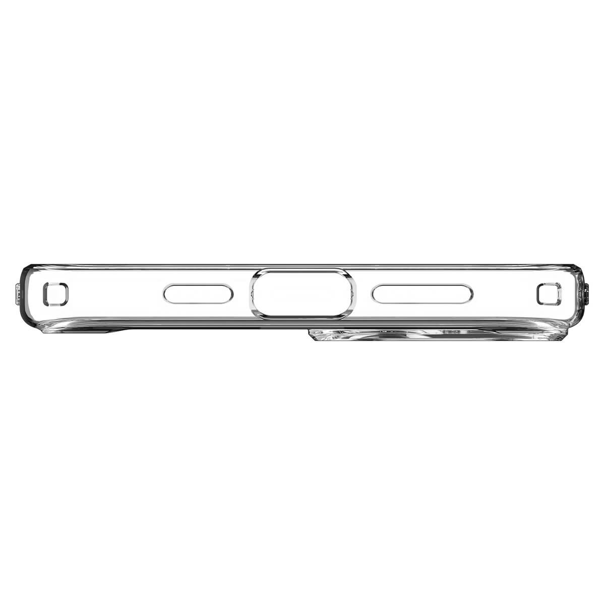 Spigen iPhone 15 Crystal Hybrid Mag Σκληρή Θήκη με Πλαίσιο Σιλικόνης Και MagSafe - White