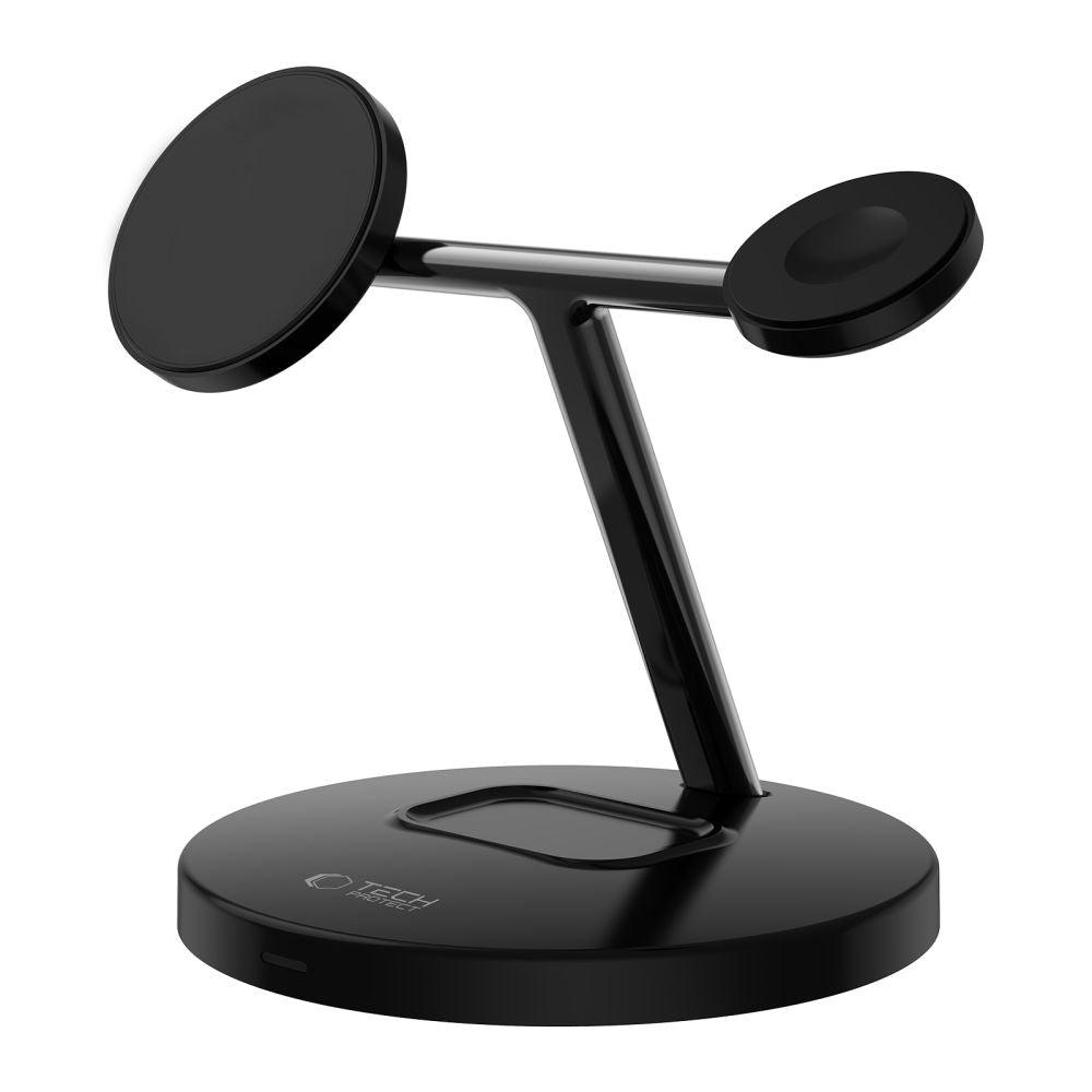 Tech - Protect A35 3in1 Ασύρματος Μαγνητικός Φορτιστής MagSafe 15W - Black