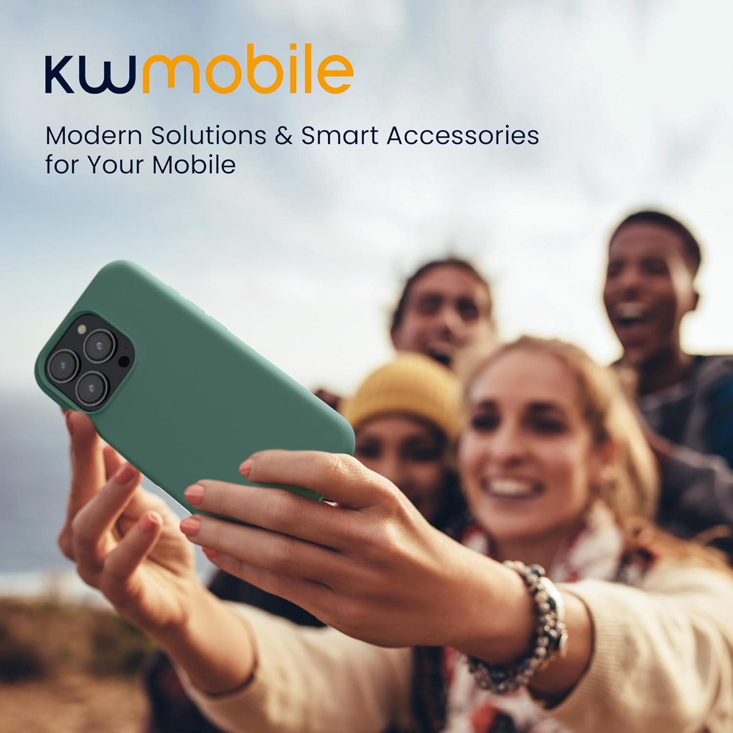 KW iPhone 16 Pro Θήκη Σιλικόνης Rubberized TPU - Forest Green