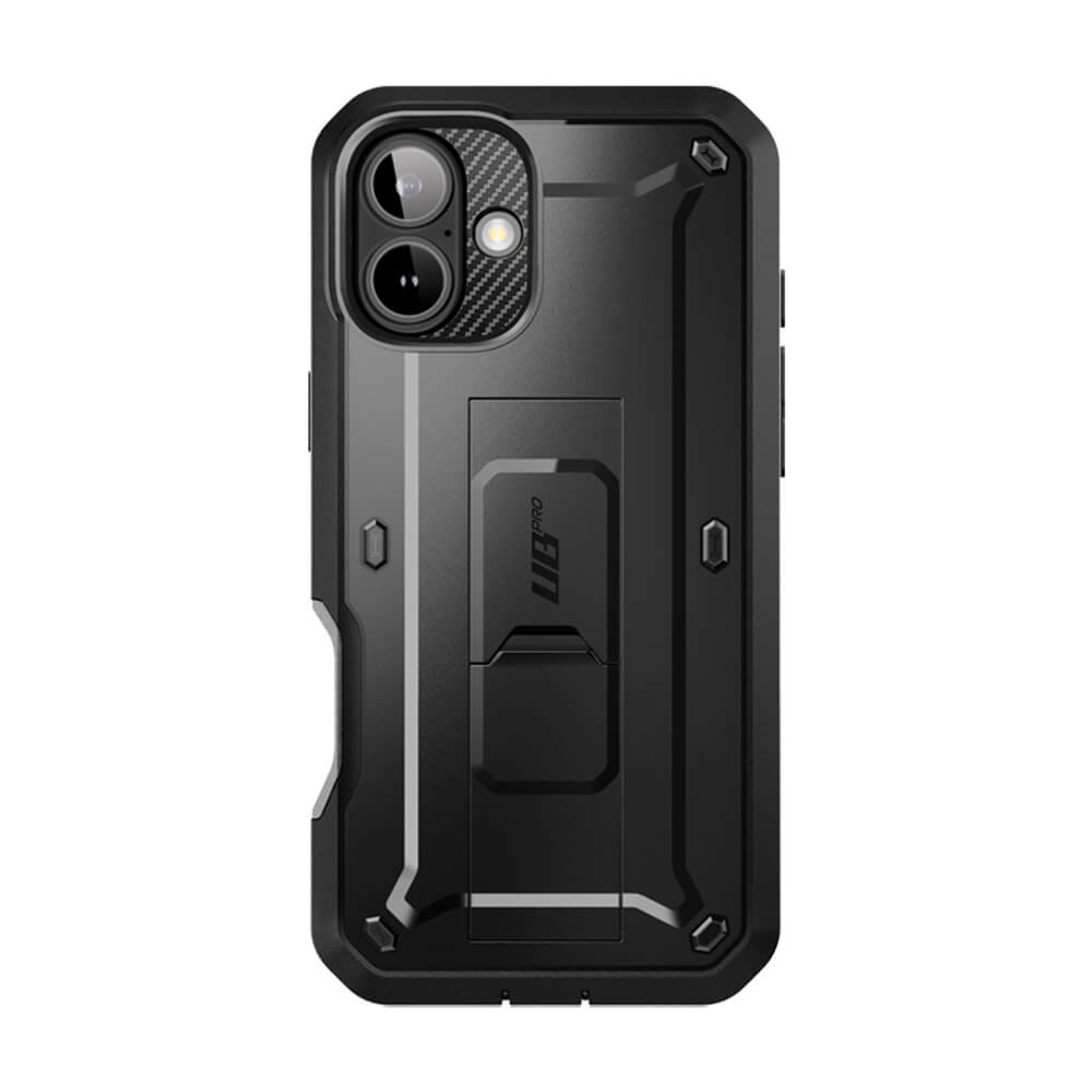 Supcase iPhone 16 Plus Unicorn Beetle Pro Σκληρή Θήκη με Προστασία Οθόνης και Stand - Black