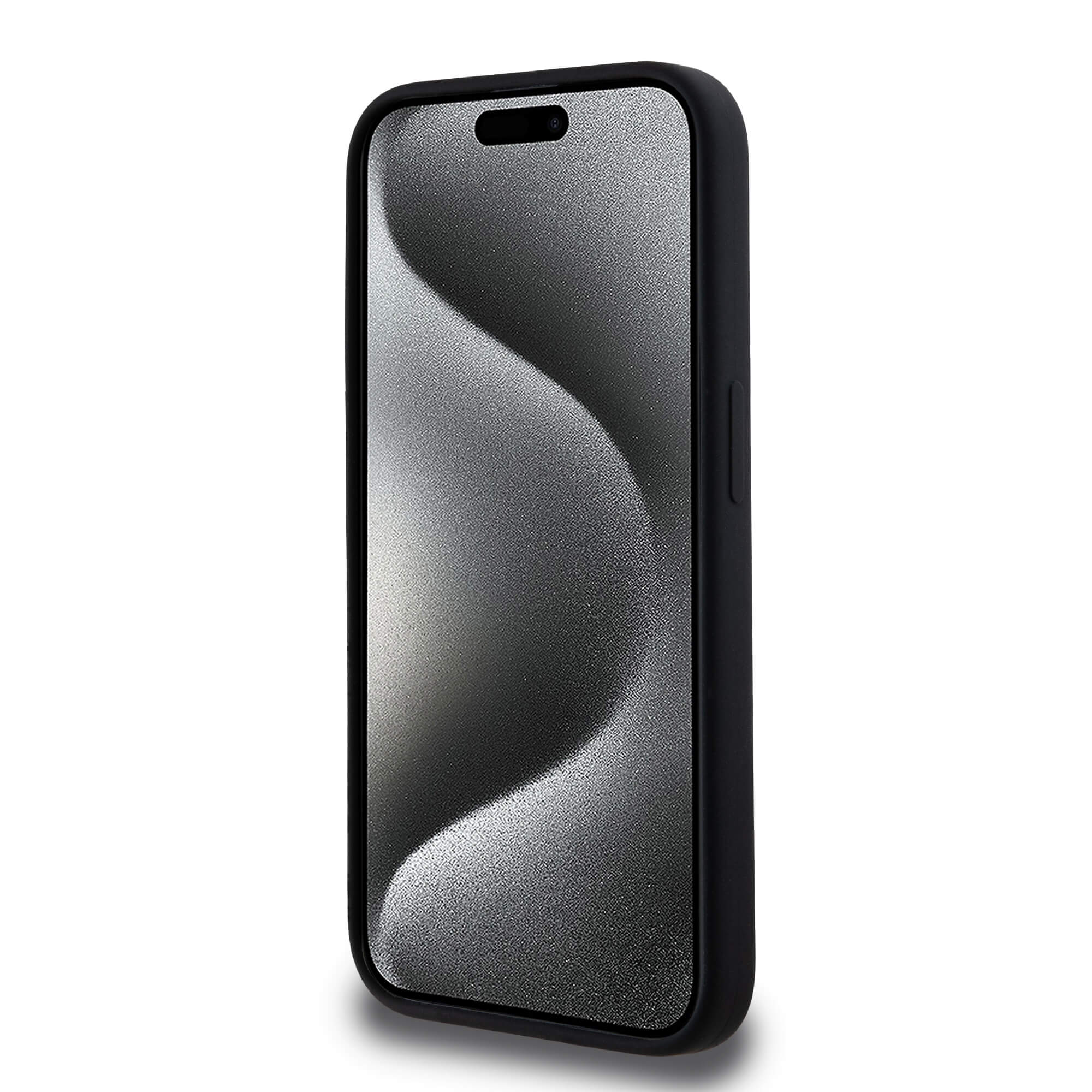 Karl Lagerfeld iPhone 15 Pro - Silicone Karl and Choupette - Θήκη Σιλικόνης με MagSafe - Black - KLHMP15LSCMKCRHK