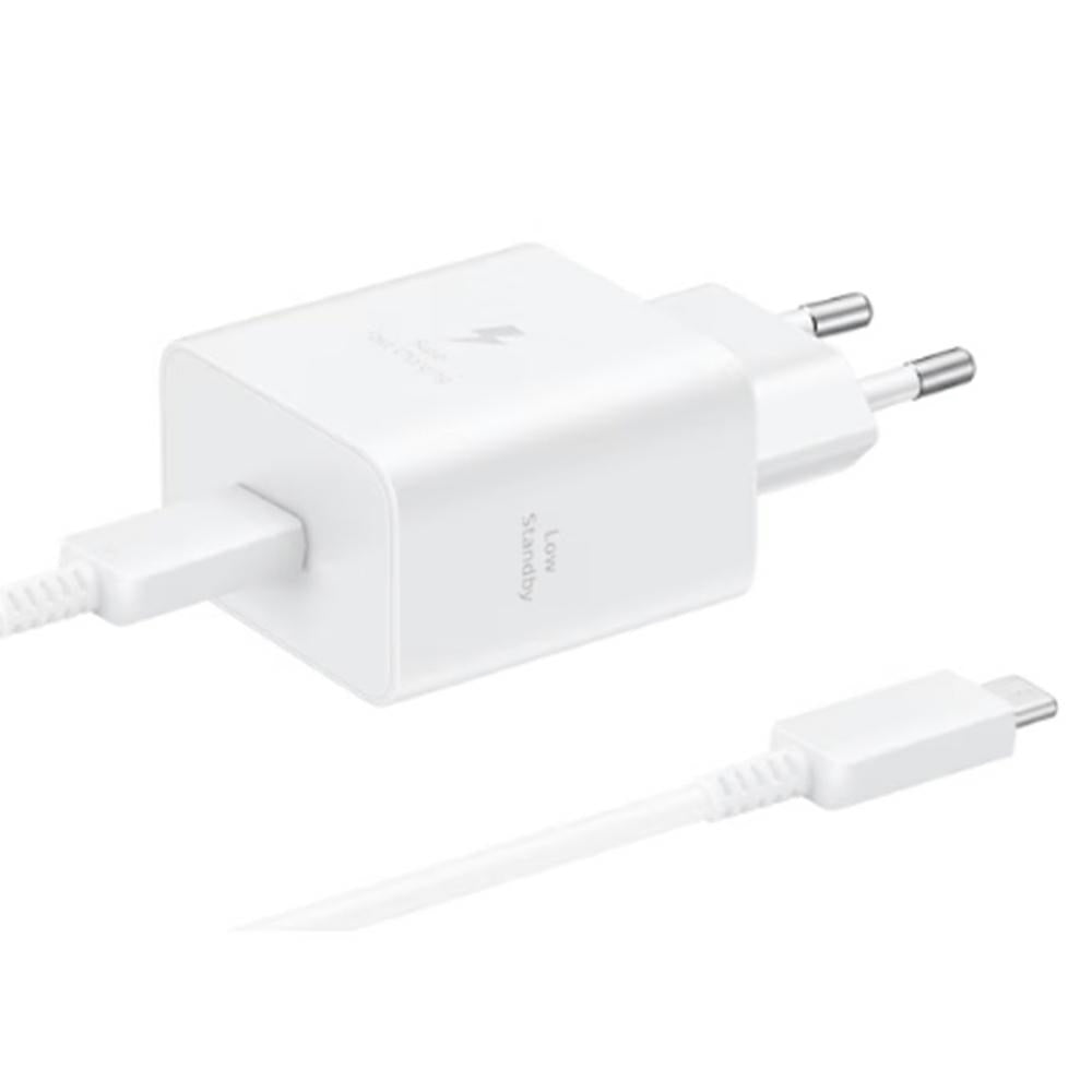 Samsung Οικιακός Φορτιστής 45W με Καλώδιο Type-C to Type-C - EP-T4511 - White