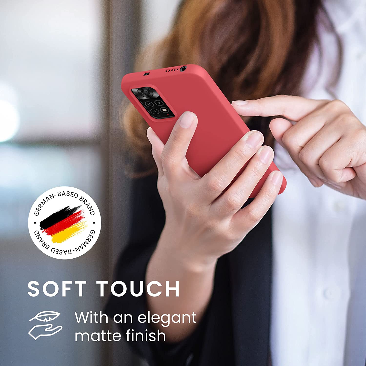KW Xiaomi Redmi Note 11 / Redmi Note 11S Θήκη Σιλικόνης TPU - Red - 57368.09