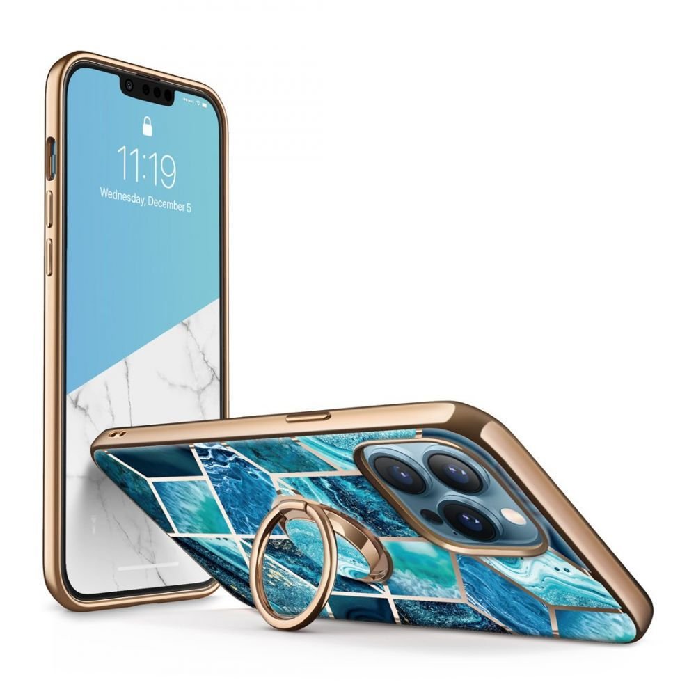 i - Blason iPhone 13 Pro IBLSN Cosmo Snap Σκληρή Θήκη με Δαχτυλίδι Συγκράτησης - Ocean Blue