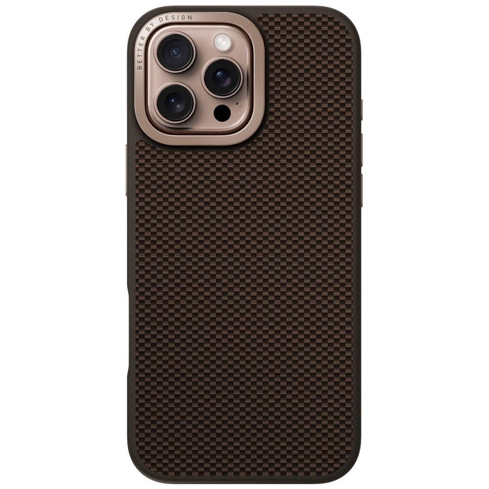 Uniq iPhone 16 Pro Max Keva Max MagClick - MagSafe Σκληρή Θήκη με Πλαίσιο Σιλικόνης και Σταντ Κάμερας - Brown