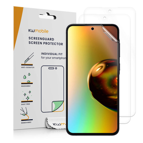 KW Samsung Galaxy A55 5G - Σετ με 3 Μεμβράνες Προστασίας Οθόνης - Διάφανες