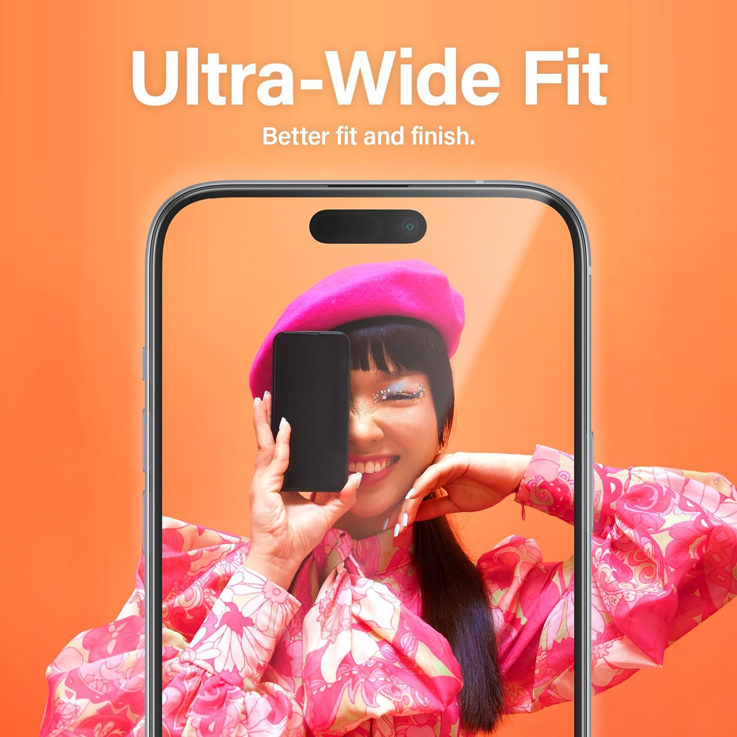 PanzerGlass iPhone 15 Pro Max Ultra - Wide Fit Easy Aligner Full Screen Αντιχαρακτικό Γυαλί Οθόνης - Black