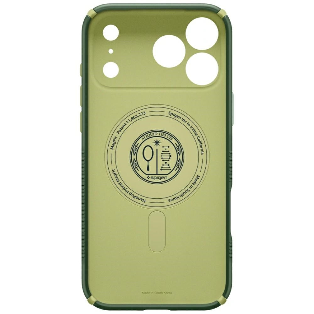 Spigen iPhone 18 Pro Max / iPhone 17 Pro Max - Σκληρή Θήκη με Πλαίσιο Σιλικόνης και MagSafe - Nano Pop Hybrid Mag - Avo Green
