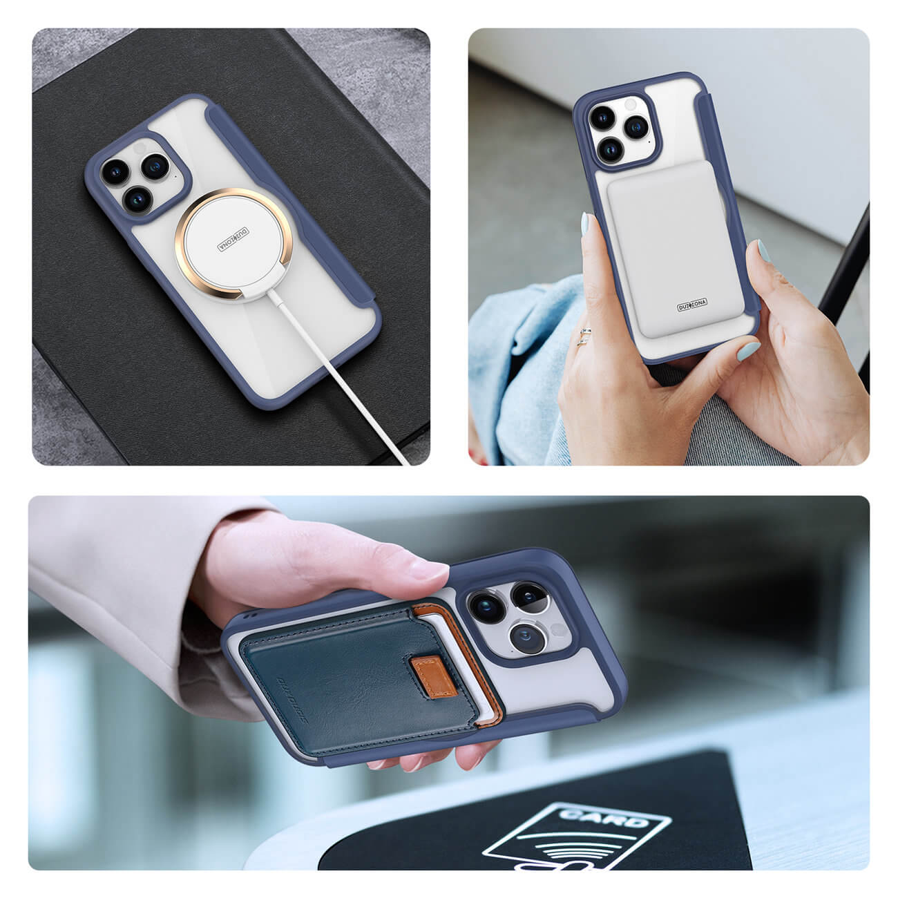 Dux Ducis iPhone 15 Pro Skin X Pro Magnetic Flip Case Θήκη Βιβλίο με MagSafe - Blue