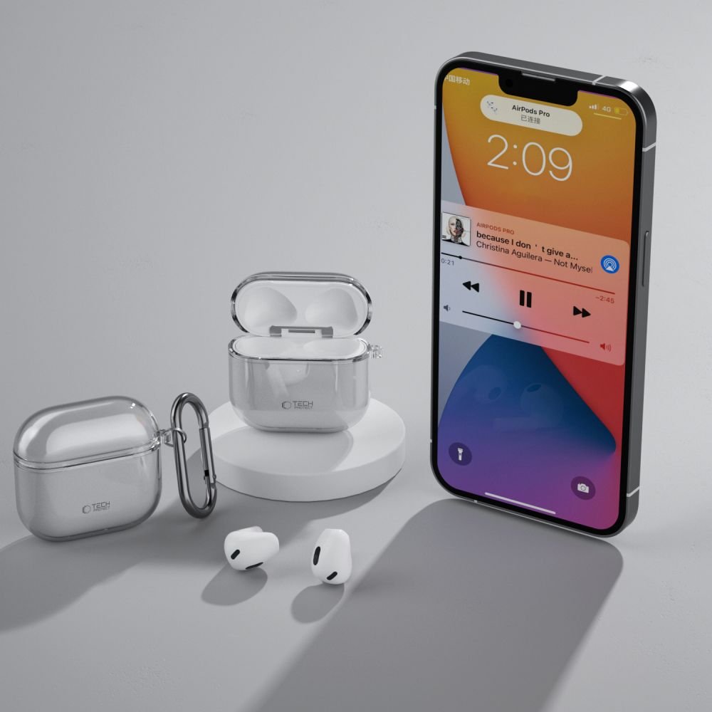 Tech - Protect AirPods 4 Θήκη Σιλικόνης - Flexair - Ash Grey