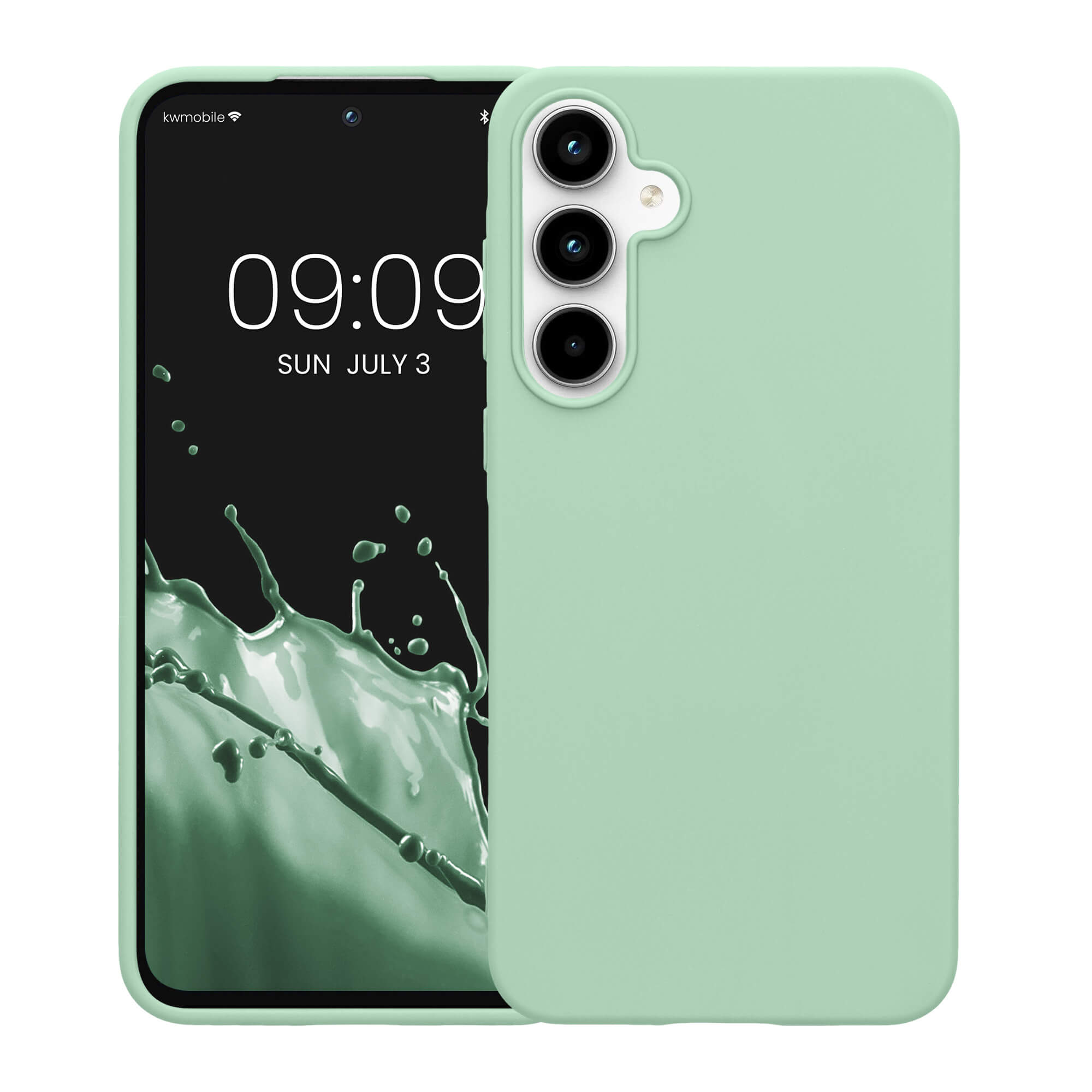 KW Samsung Galaxy A55 5G Λεπτή Θήκη Σιλικόνης TPU - Matte Mint Green