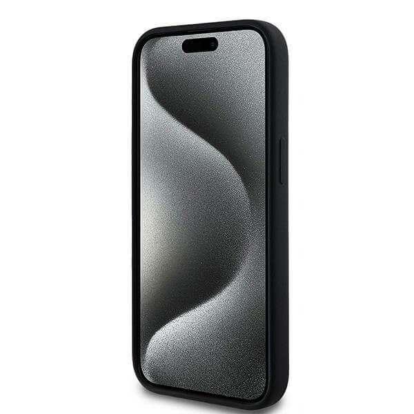 Karl Lagerfeld iPhone 13 / 14 / 15 - Silicone Karl and Choupette - Θήκη Σιλικόνης με MagSafe - Black - KLHMP15SSCMKCRHK