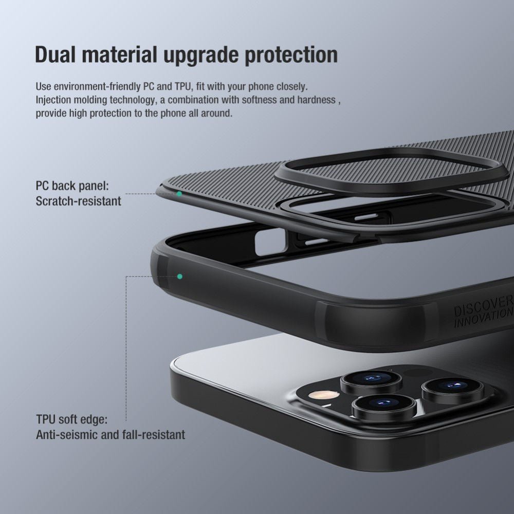 Nillkin iPhone 13 Pro Super Frosted Shield Rugged Σκληρή Θήκη - Black