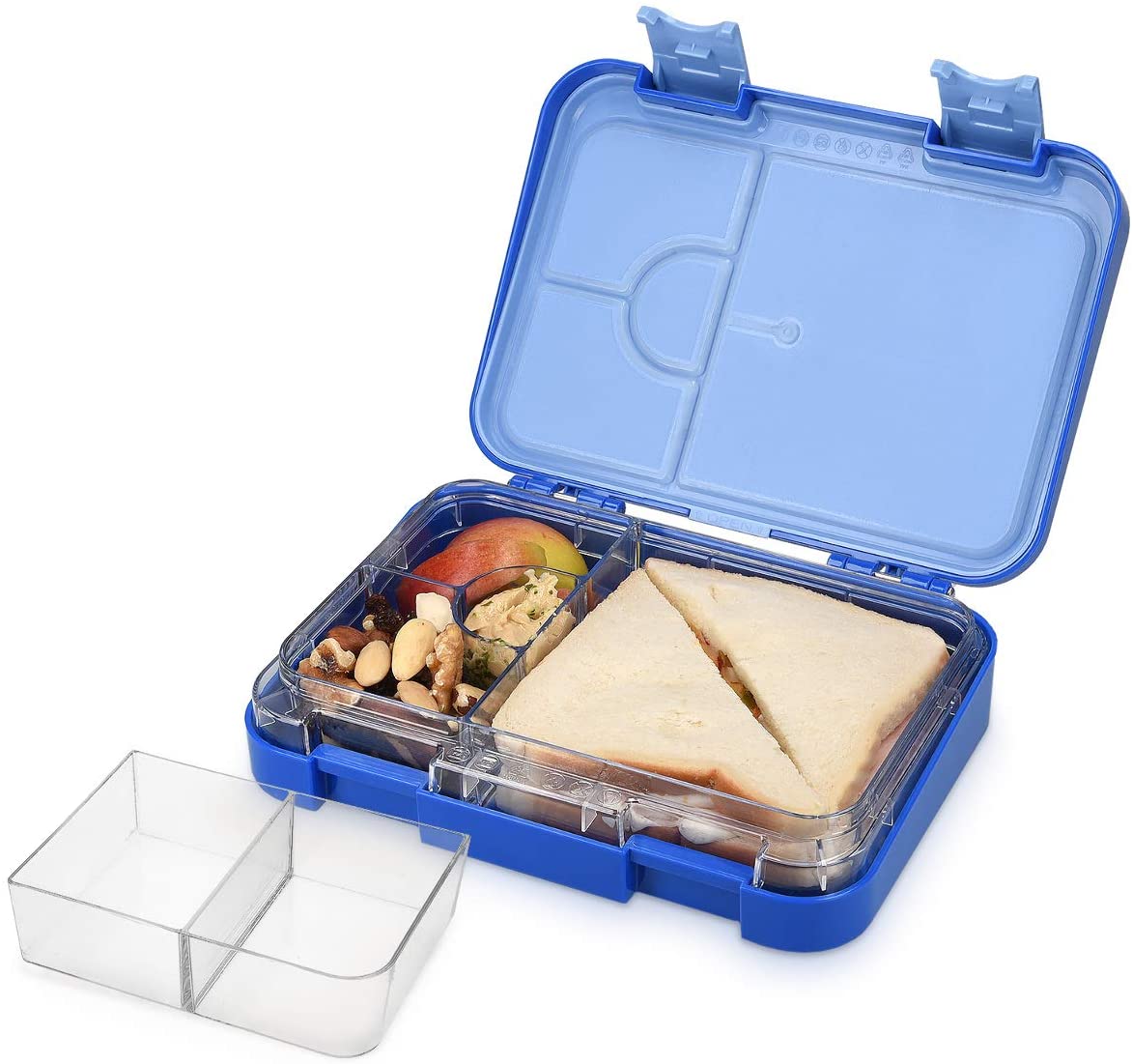 Navaris Bento Box for Kids Δοχείο Αποθήκευσης Τροφής για Παιδιά BPA Free - Blue - 49877.01.17