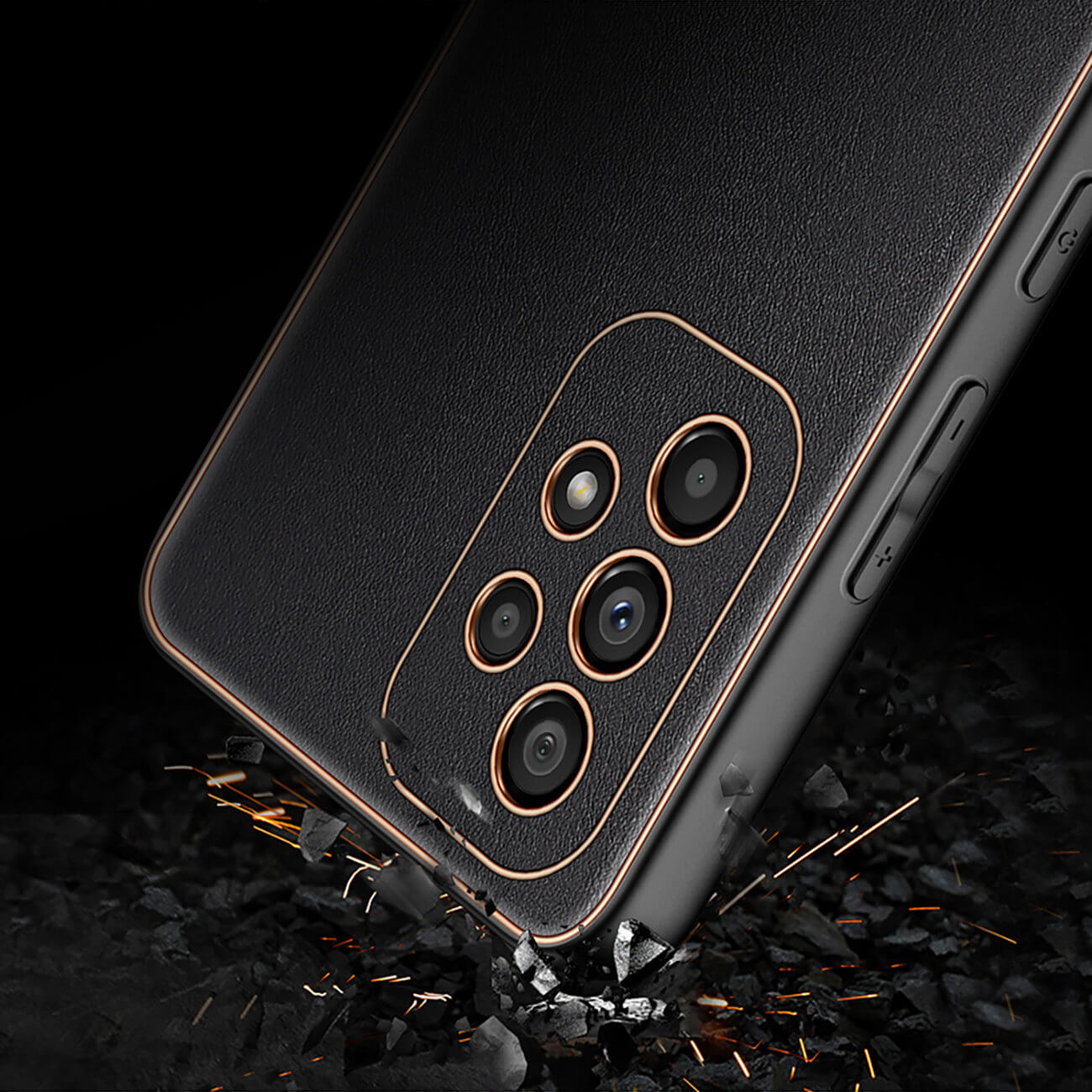Dux Ducis Samsung Galaxy A53 5G Yolo Elegant Series Θήκη με Επένδυση Συνθετικού Δέρματος - Black