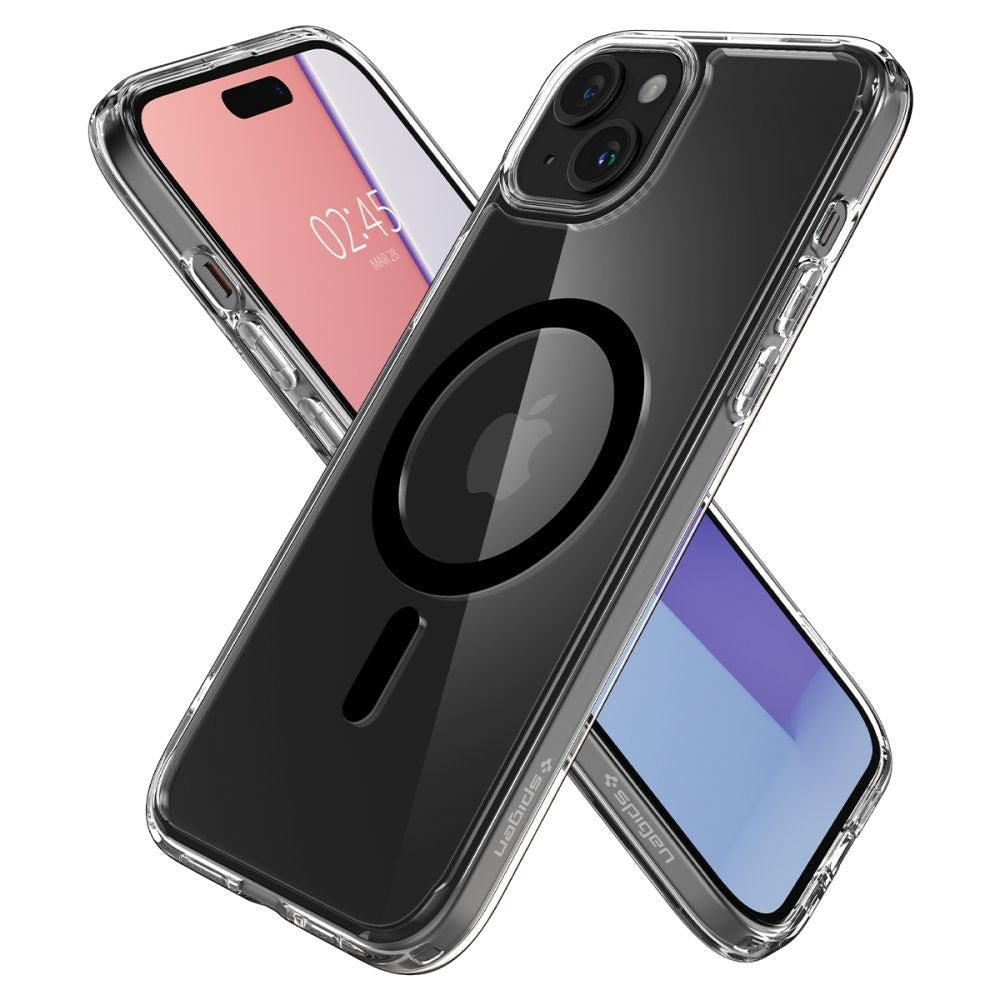 Spigen iPhone 15 Plus Ultra Hybrid Mag Σκληρή Θήκη με Πλαίσιο Σιλικόνης Και MagSafe - Black