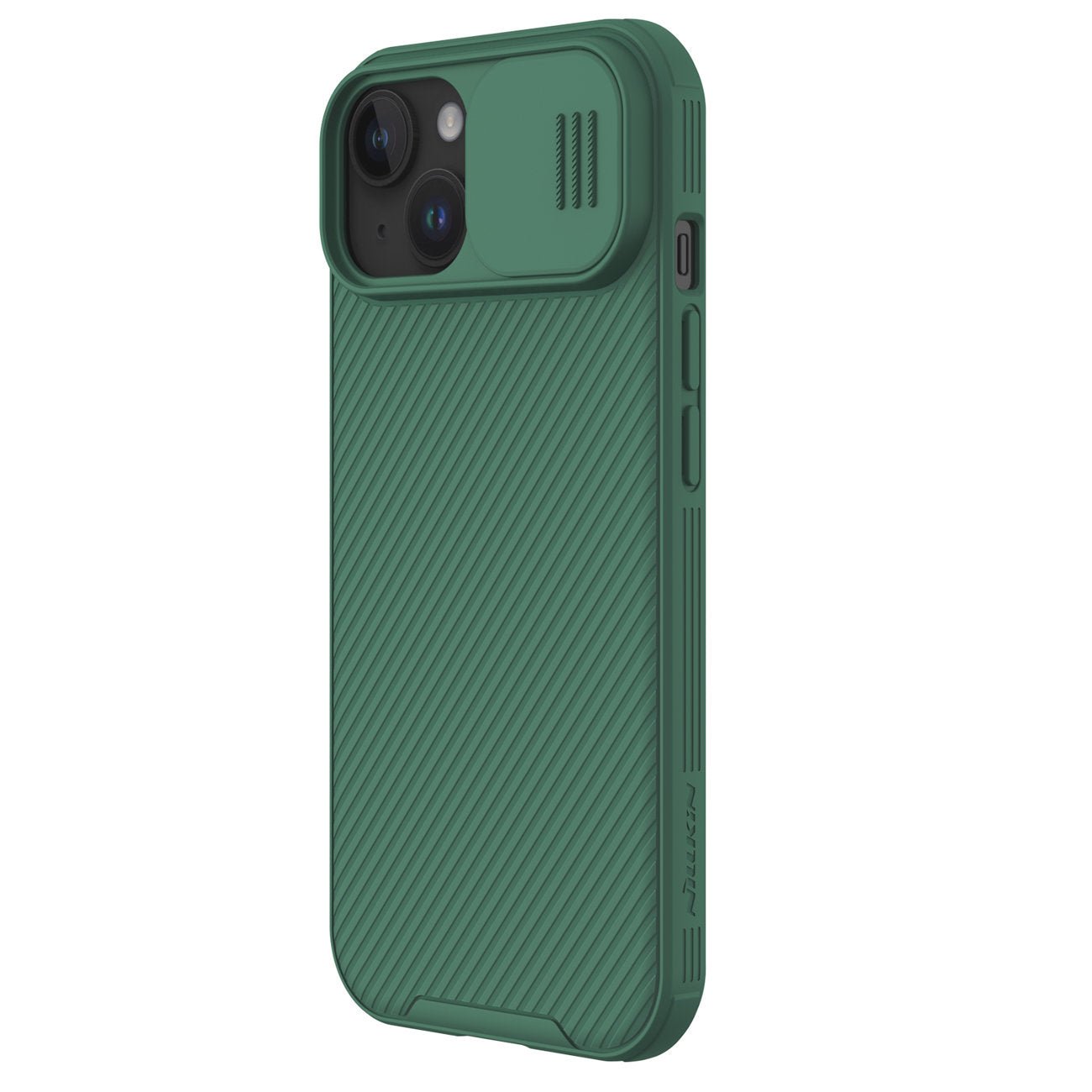 Nillkin iPhone 15 CamShield Pro Magnetic Σκληρή Θήκη με Κάλυμμα για την Κάμερα και MagSafe - Green