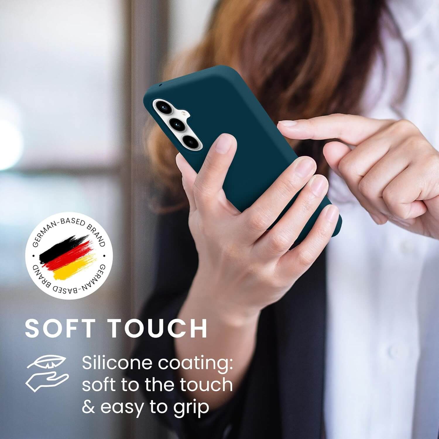 KW Samsung Galaxy A35 5G Θήκη Σιλικόνης Rubberized TPU - Petrol Matte