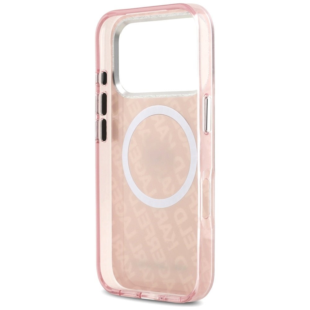 Karl Lagerfeld iPhone 17 Pro - IML Choupette Head Logo MagSafe - Σκληρή Θήκη με Πλαίσιο Σιλικόνης - Pink - KLHMP17LHMKBCHOP