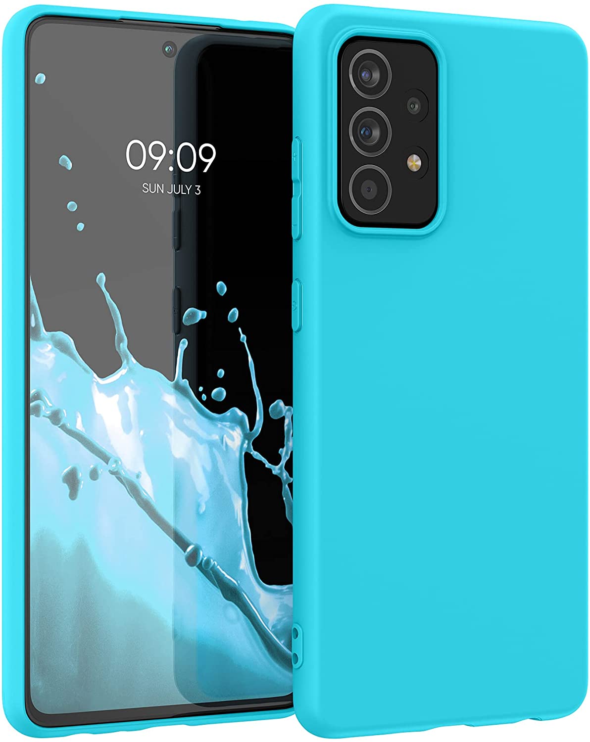KW Samsung Galaxy A52 / A52 5G / A52s 5G Θήκη Σιλικόνης TPU - Sea Blue - 54346.223