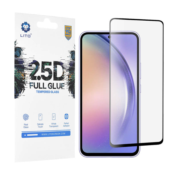 Lito Samsung Galaxy A54 5G 0.33mm 2.5D 9H Full Glue Full Screen Αντιχαρακτικό Γυαλί Οθόνης - Black