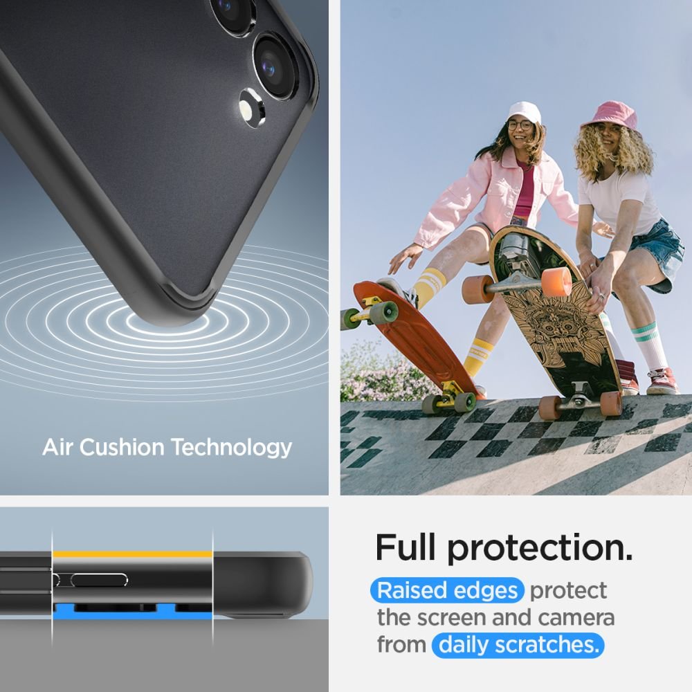 Spigen Samsung Galaxy S23 Σκληρή Θήκη με Πλαίσιο Σιλικόνης Ultra Hybrid - Frost Black