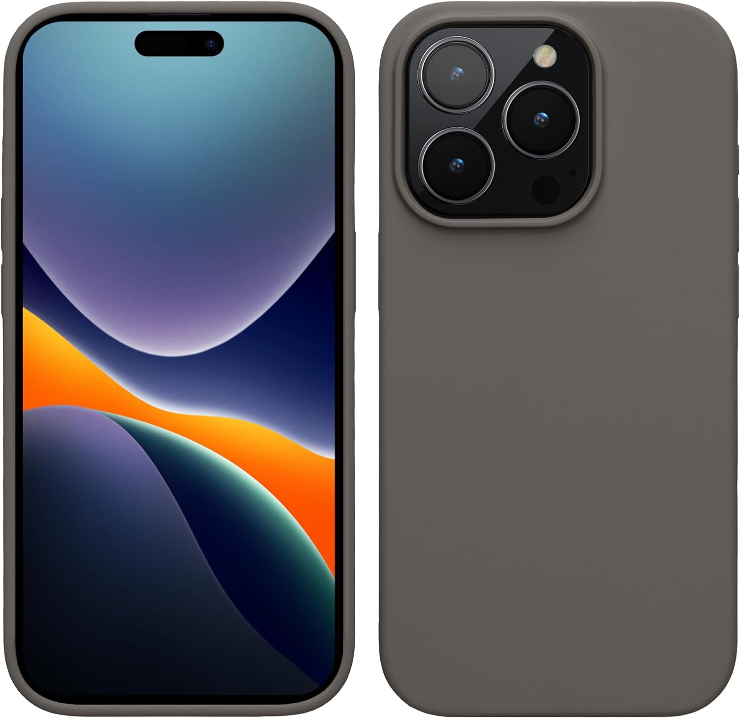 KW iPhone 15 Pro Θήκη Σιλικόνης Rubberized TPU - Stone Dust - 61955.155