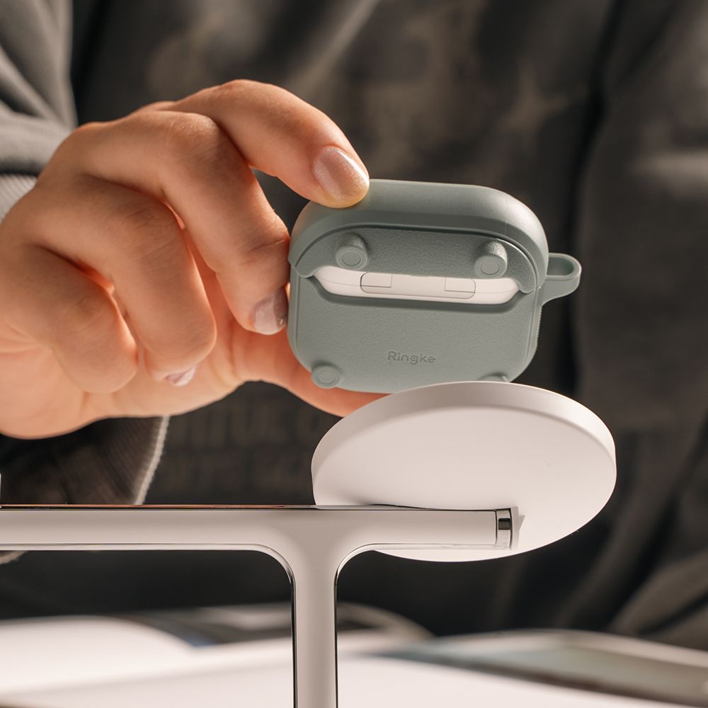 Ringke AirPods 4 Θήκη Σιλικόνης με MagSafe - Onyx Magnetic - Sage Green