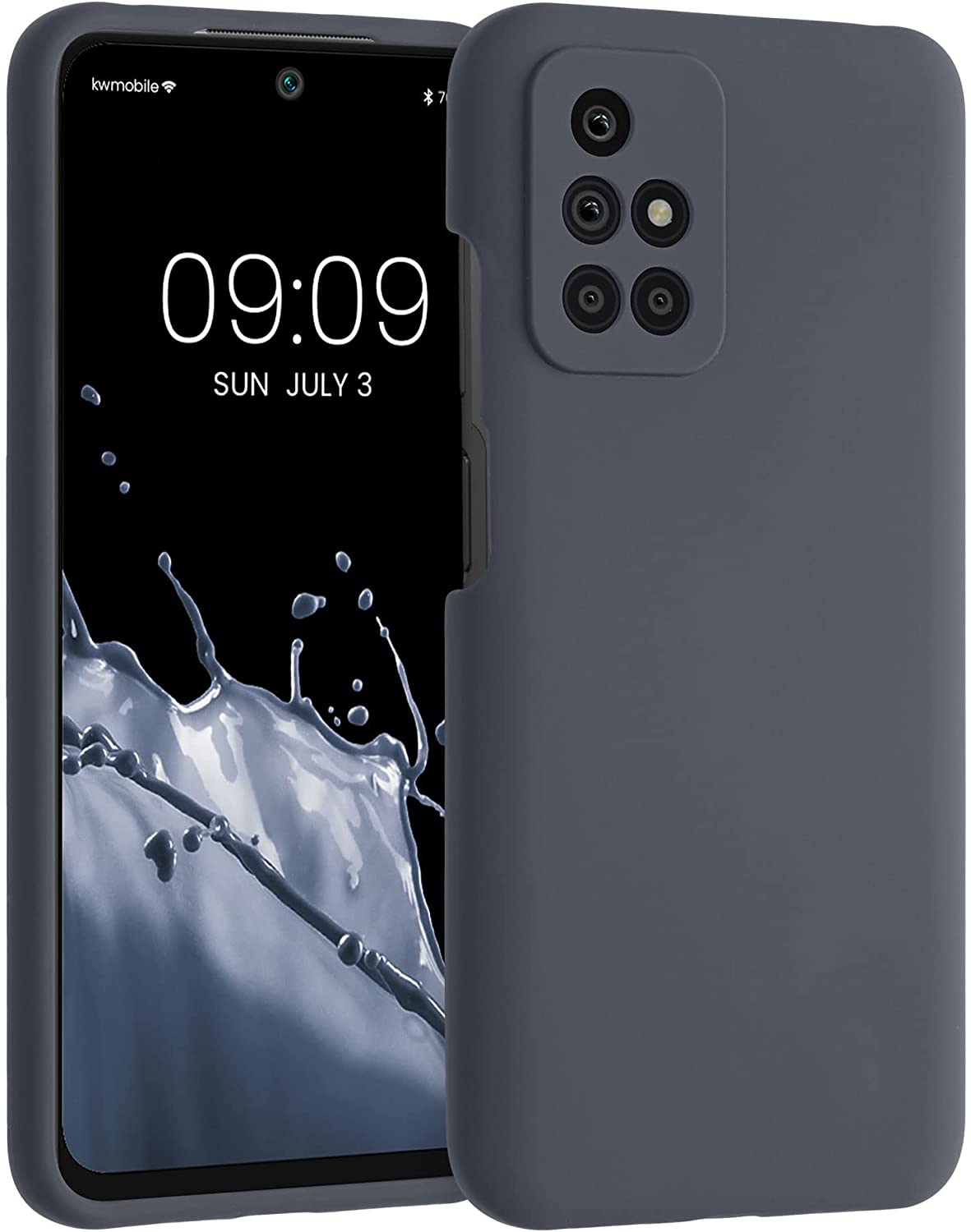KW Xiaomi Redmi 10 Θήκη Σιλικόνης Rubberized TPU - Blueberry - 56153.186