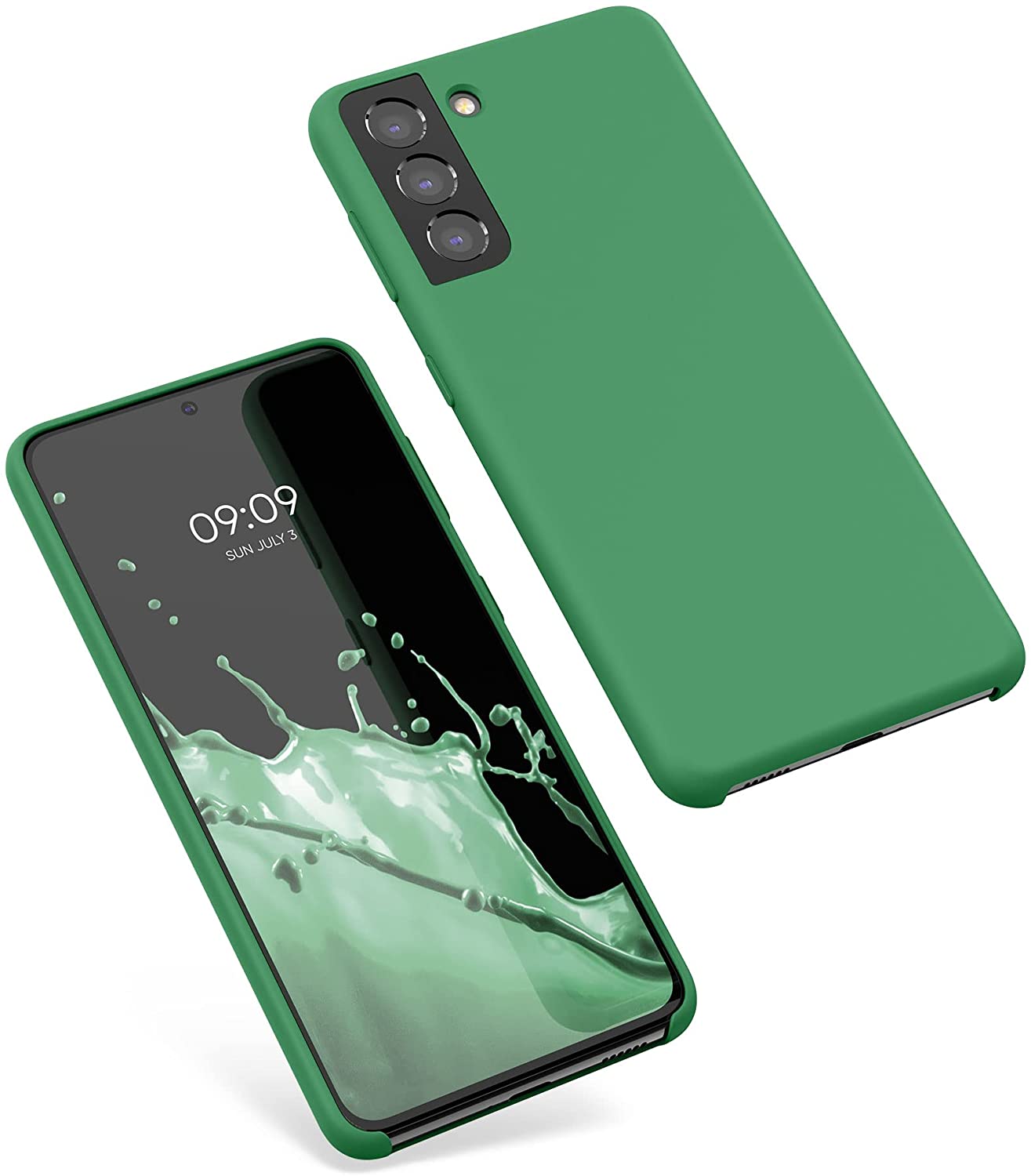 KW Samsung Galaxy S21 Θήκη Σιλικόνης Rubber TPU - Pixie Green - 54056.227