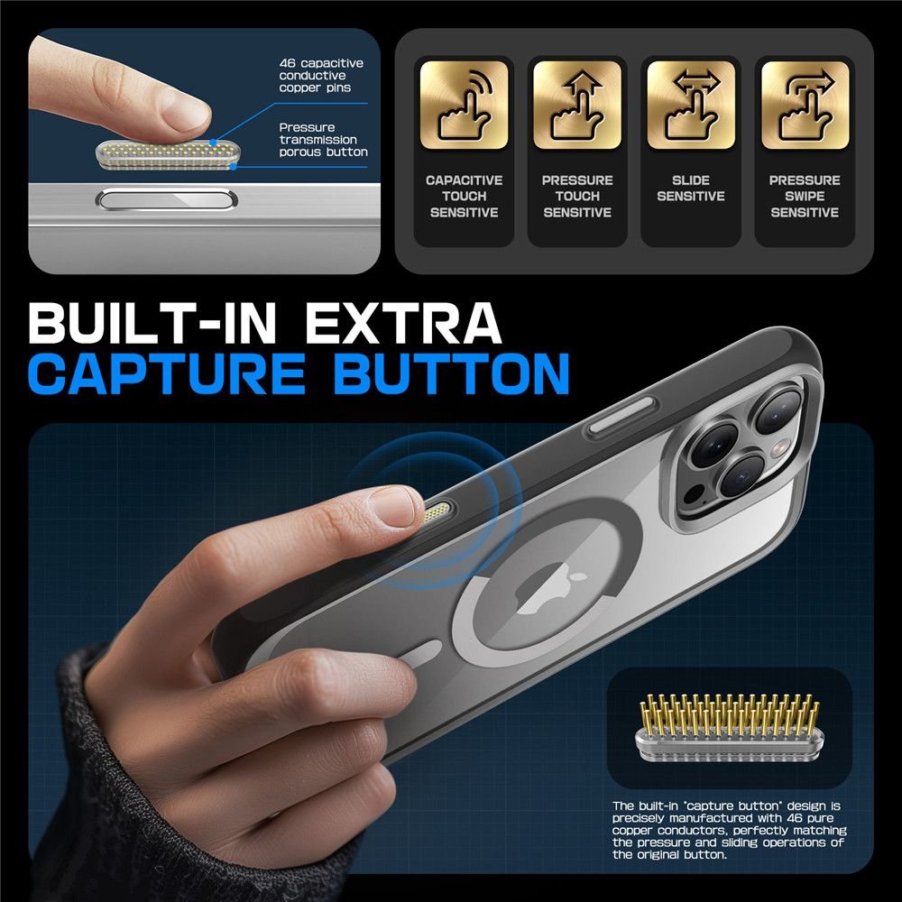 Supcase iPhone 16 Pro UB Mag Σκληρή Θήκη με MagSafe - Grey