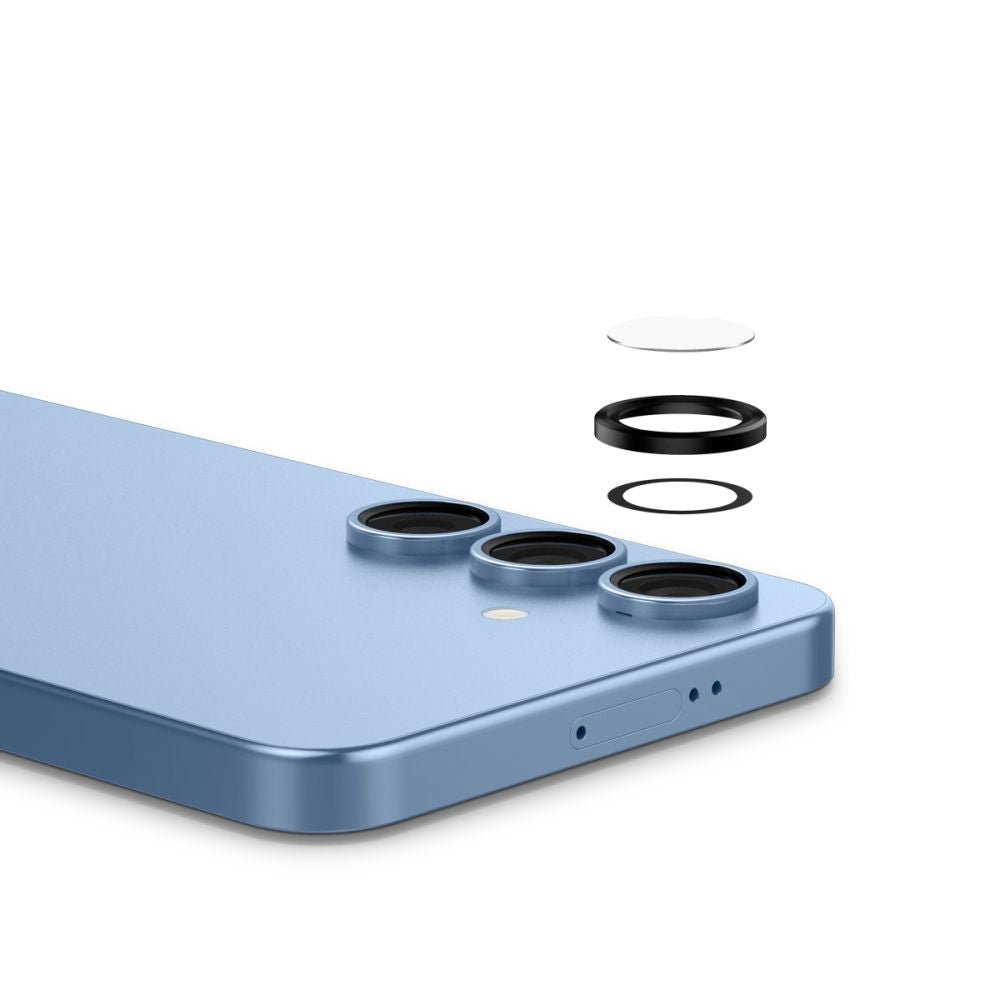 Spigen Samsung Galaxy S25 Optik Pro Glas.TR EZ Fit Αντιχαρακτικό Γυαλί για την Κάμερα - 2 Τεμάχια - Black